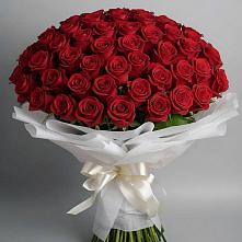 Букет 101 Красная роза Блэк Мэджик в Нижнем Икорце