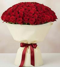 Букет 101 Красная роза Милано в Нижнем Икорце