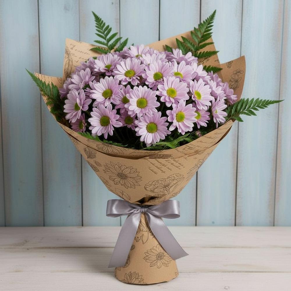 Букет цветов из: Хризантемы в Нижнем Икорце