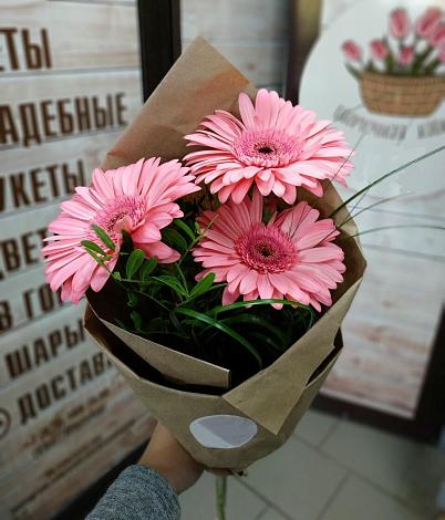 Букет цветов из: Герберы в Нижнем Икорце
