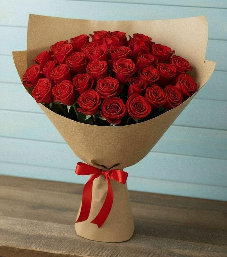 Букет Красные розы Милано в Нижнем Икорце