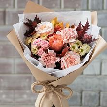 Букет цветов из:  Гвоздики, Хризантемы и Розы #REPLACE_PRED# Нижнем Икорце