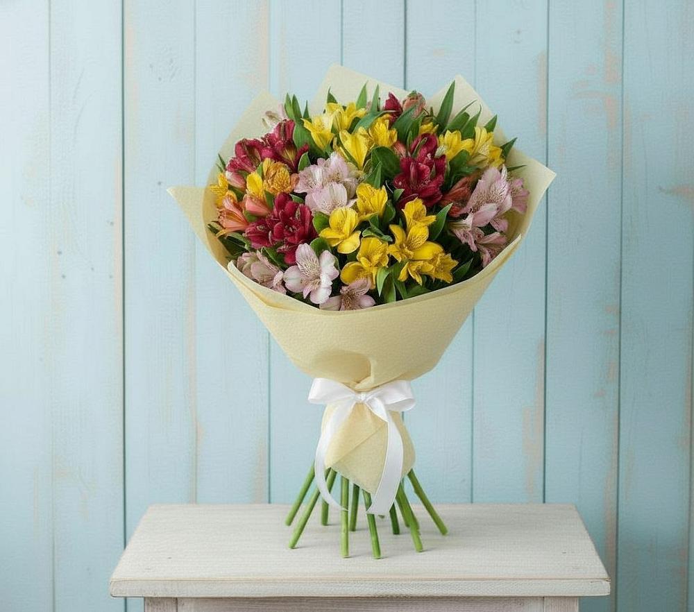 Букет цветов из: Альстромерии в Нижнем Икорце